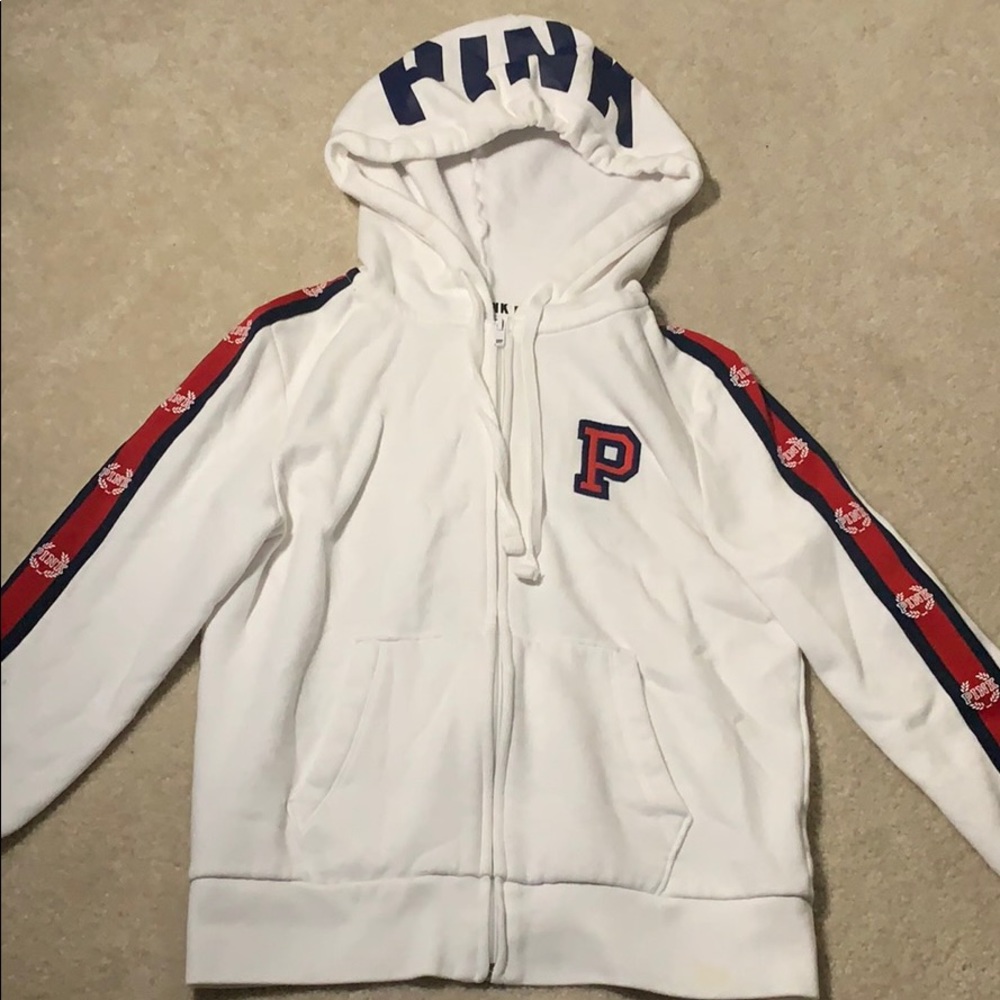 White PINK Hoodie